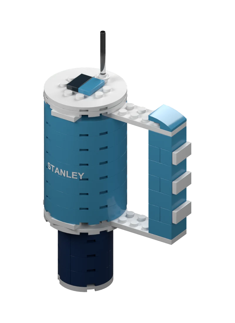 Blue mini brick tumbler