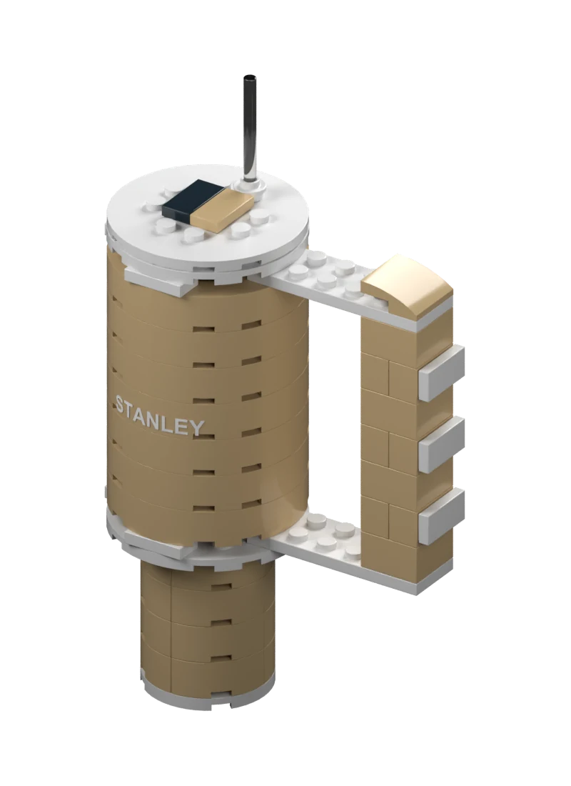 Cream mini brick tumbler